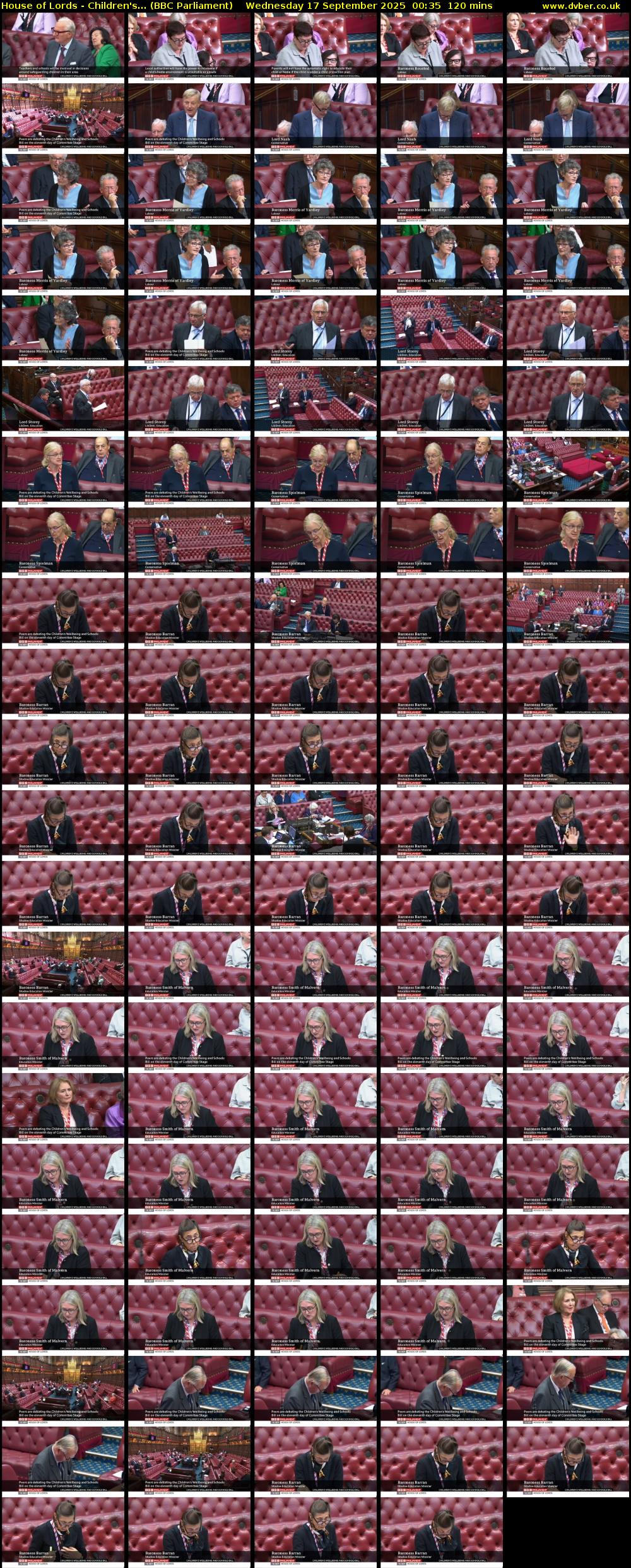 House of Lords - Children's... (BBC Parliament) Wednesday 17 September 2025 00:35 - 02:35