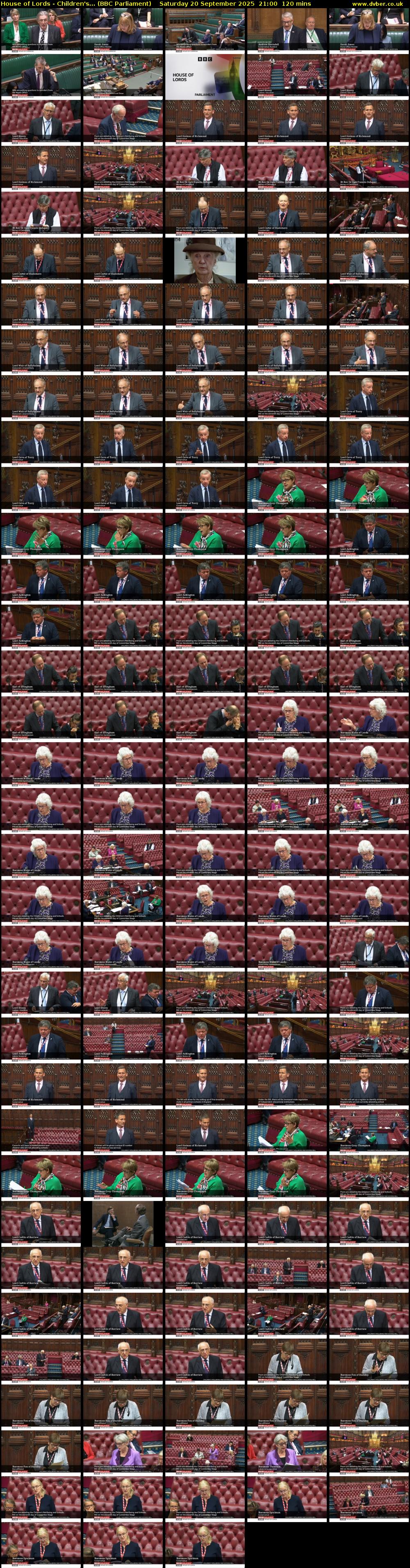 House of Lords - Children's... (BBC Parliament) Saturday 20 September 2025 21:00 - 23:00