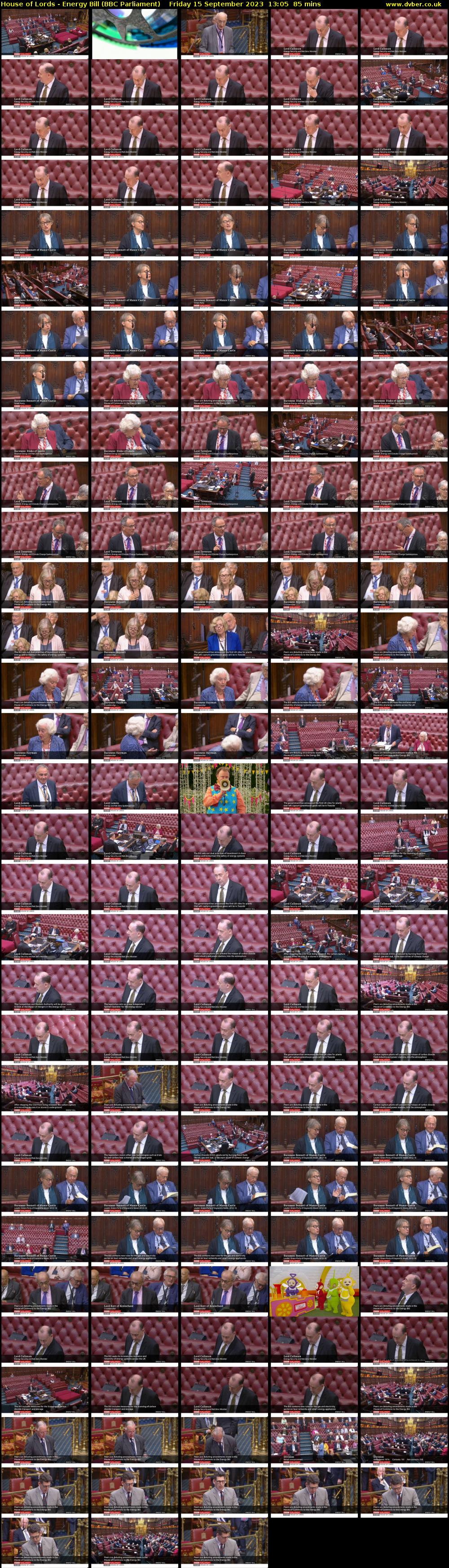 House of Lords - Energy Bill (BBC Parliament) Friday 15 September 2023 13:05 - 14:30