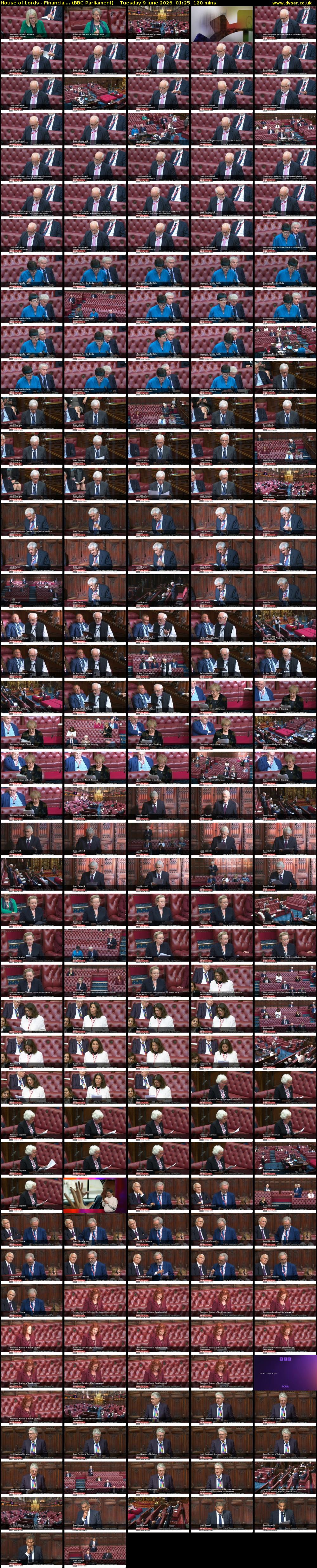 House of Lords - Financial... (BBC Parliament) Tuesday 9 June 2026 01:25 - 03:25