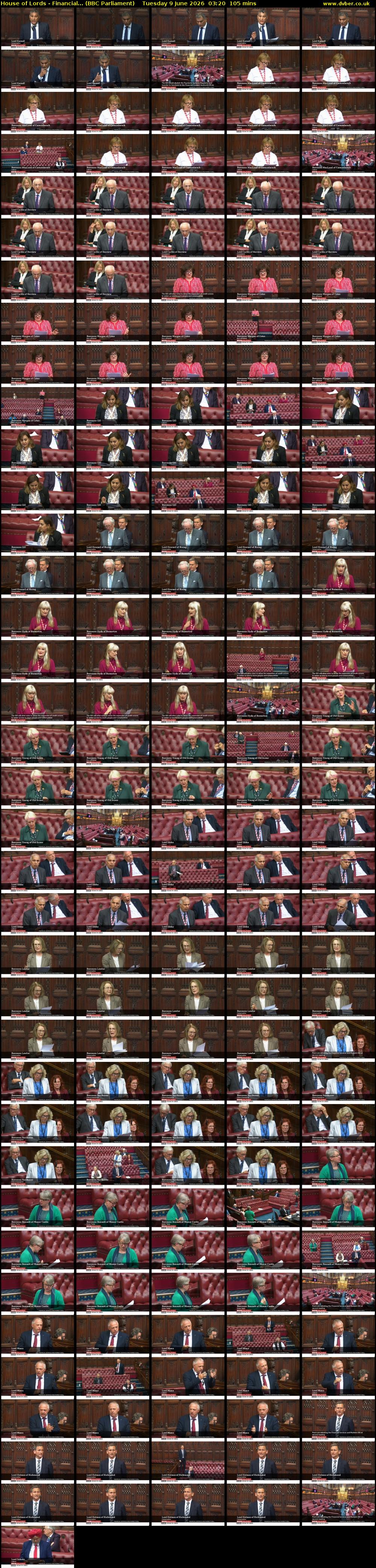 House of Lords - Financial... (BBC Parliament) Tuesday 9 June 2026 03:20 - 05:05