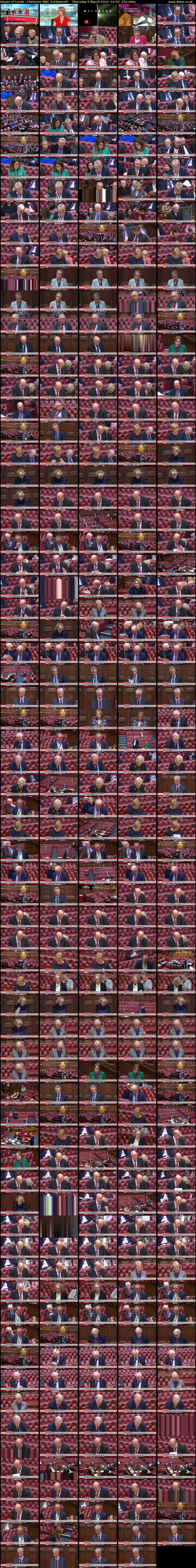 House of Lords - Fisheries (BBC Parliament) Thursday 5 March 2020 01:50 - 06:00