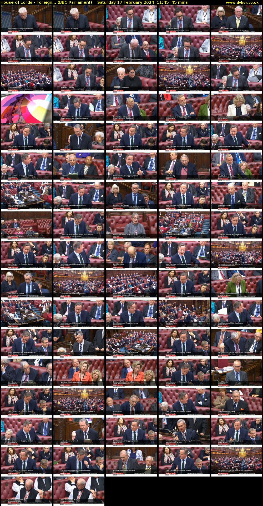 House of Lords - Foreign... (BBC Parliament) Saturday 17 February 2024 11:45 - 12:30