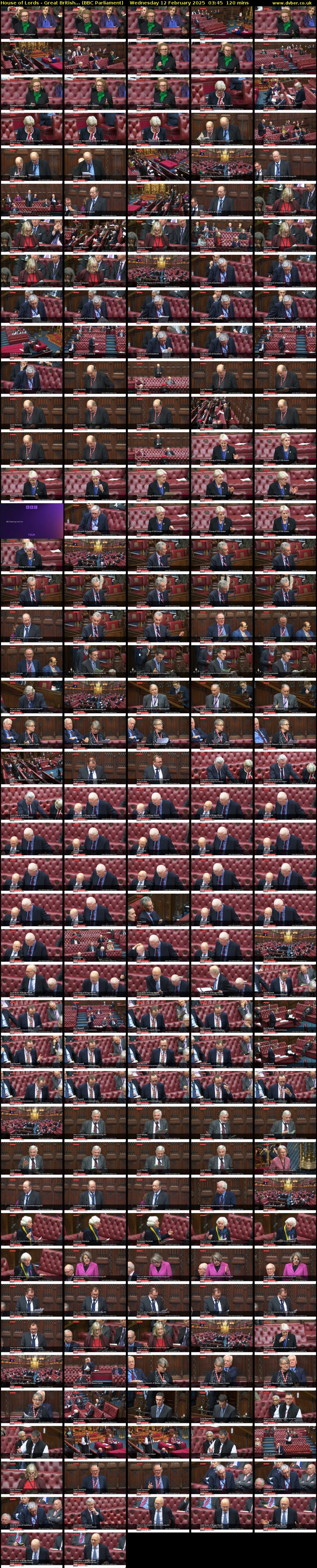 House of Lords - Great British... (BBC Parliament) Wednesday 12 February 2025 03:45 - 05:45