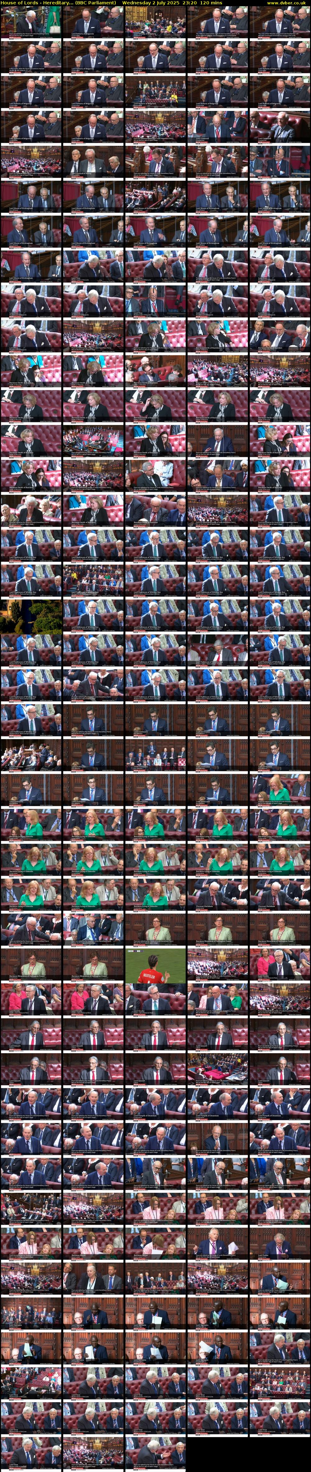 House of Lords - Hereditary... (BBC Parliament) Wednesday 2 July 2025 23:20 - 01:20