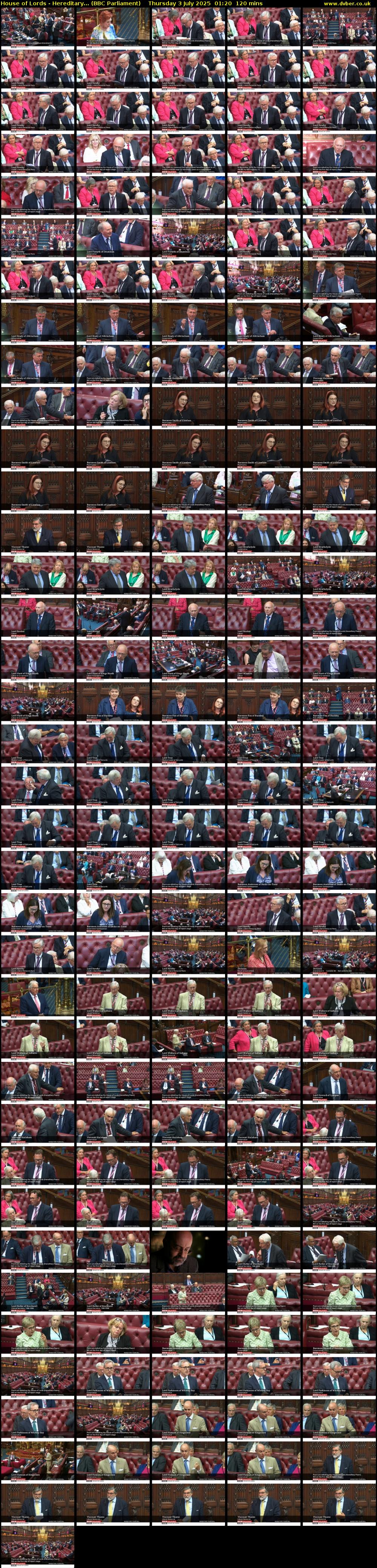 House of Lords - Hereditary... (BBC Parliament) Thursday 3 July 2025 01:20 - 03:20