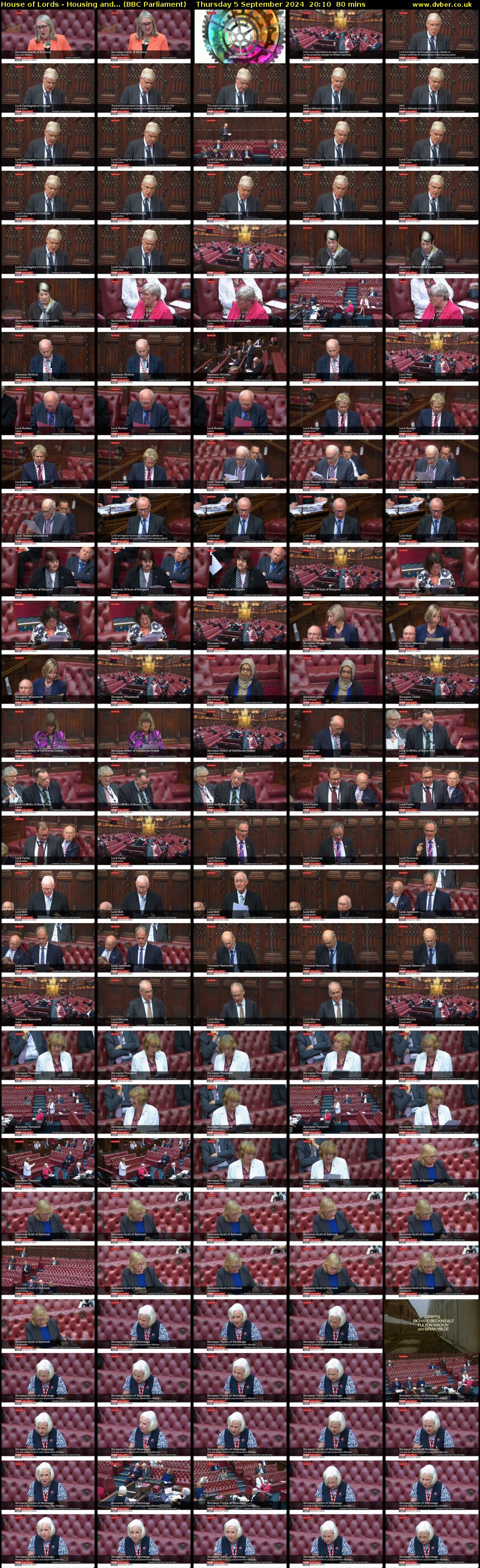 House of Lords - Housing and... (BBC Parliament) Thursday 5 September 2024 20:10 - 21:30