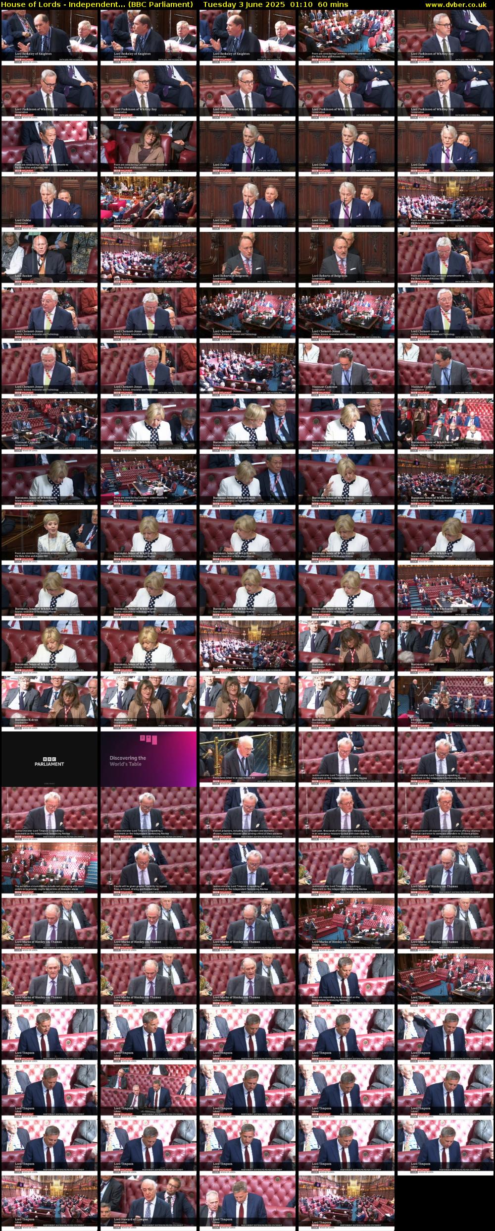 House of Lords - Independent... (BBC Parliament) Tuesday 3 June 2025 01:10 - 02:10