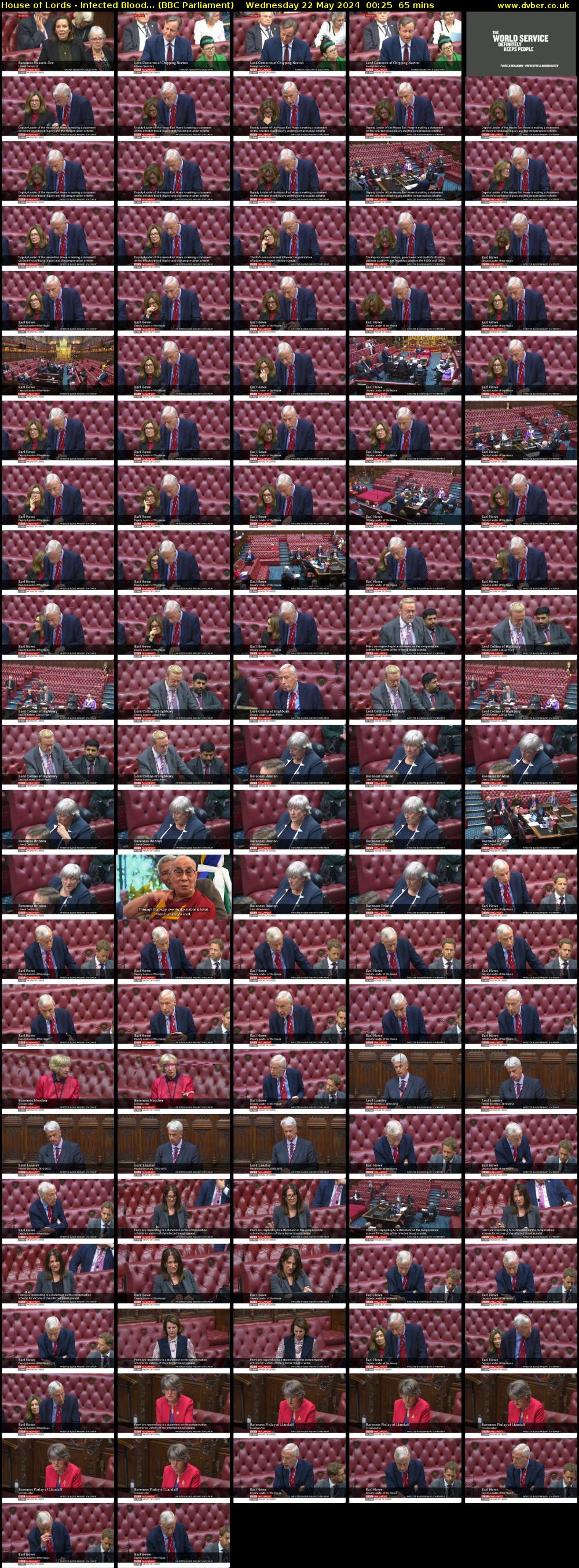 House of Lords - Infected Blood... (BBC Parliament) Wednesday 22 May 2024 00:25 - 01:30