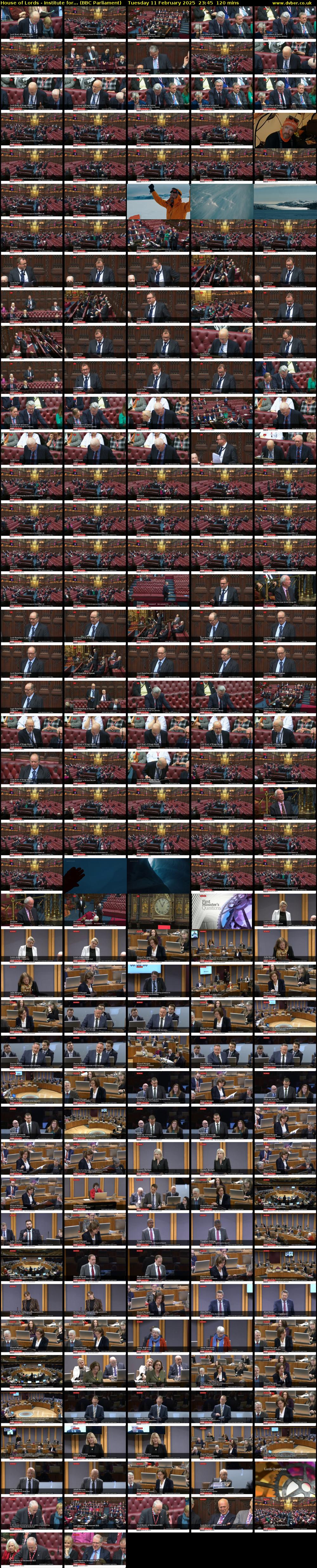 House of Lords - Institute for... (BBC Parliament) Tuesday 11 February 2025 23:45 - 01:45