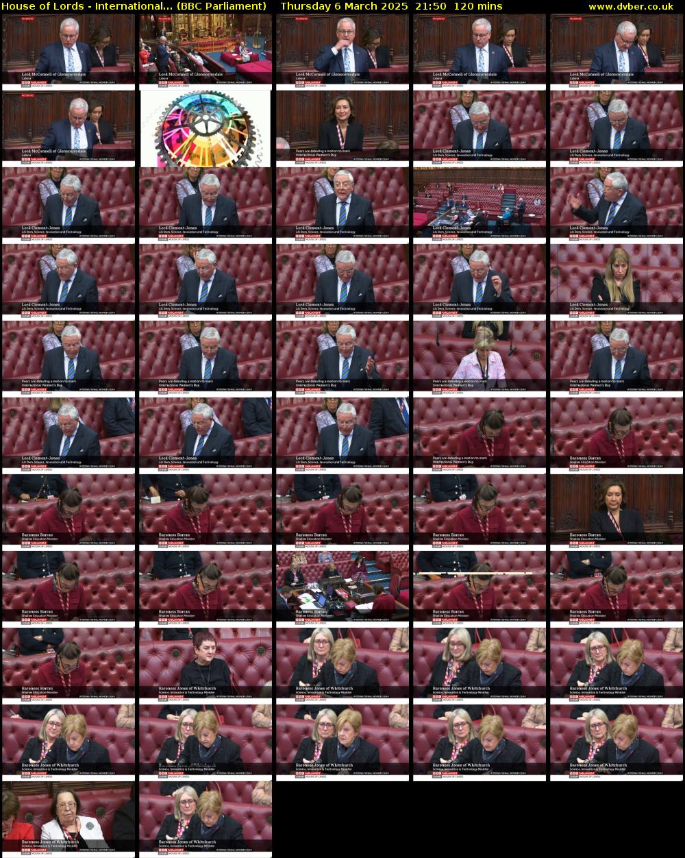 House of Lords - International... (BBC Parliament) Thursday 6 March 2025 21:50 - 23:50