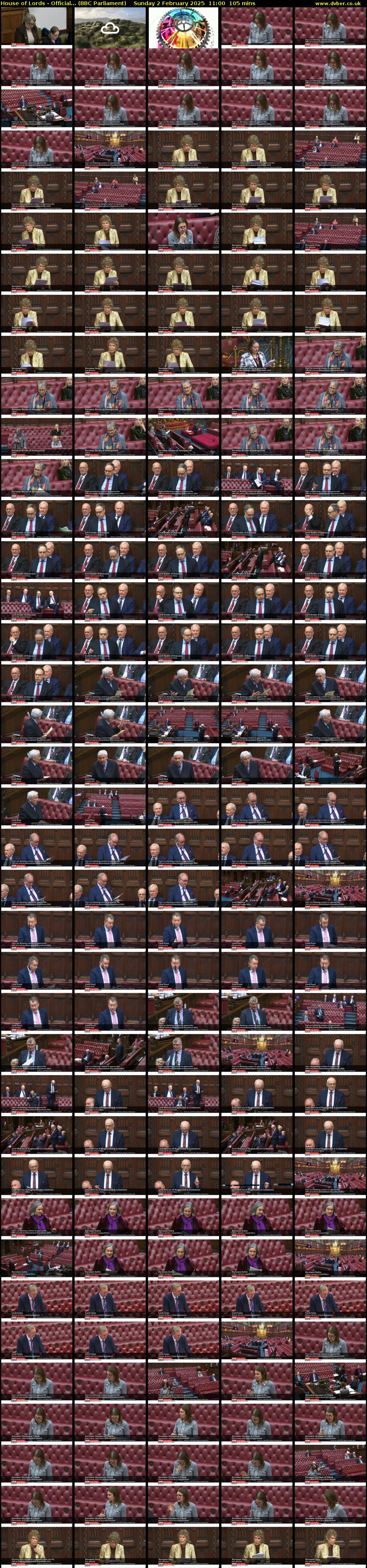 House of Lords - Official... (BBC Parliament) Sunday 2 February 2025 11:00 - 12:45
