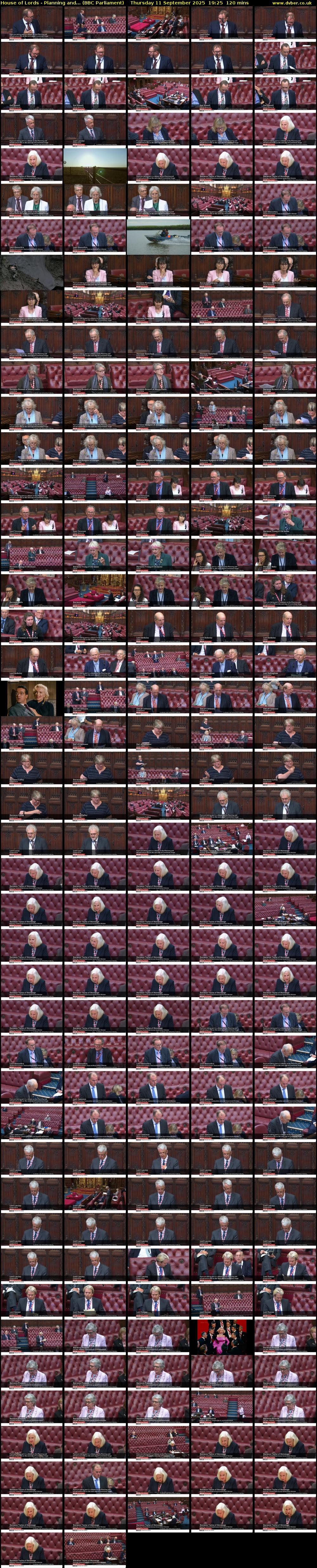 House of Lords - Planning and... (BBC Parliament) Thursday 11 September 2025 19:25 - 21:25