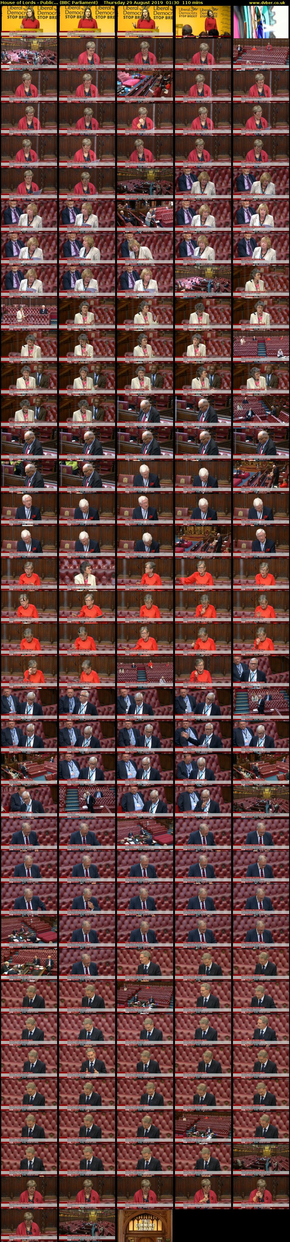 House of Lords - Public... (BBC Parliament) Thursday 29 August 2019 01:30 - 03:20