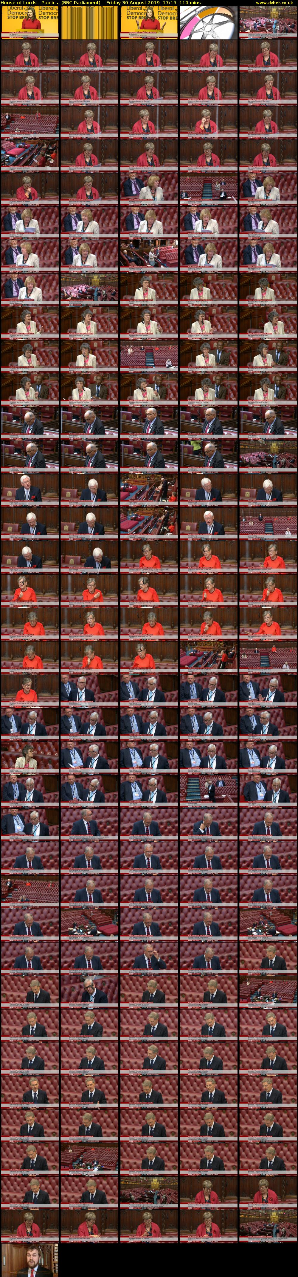 House of Lords - Public... (BBC Parliament) Friday 30 August 2019 17:15 - 19:05