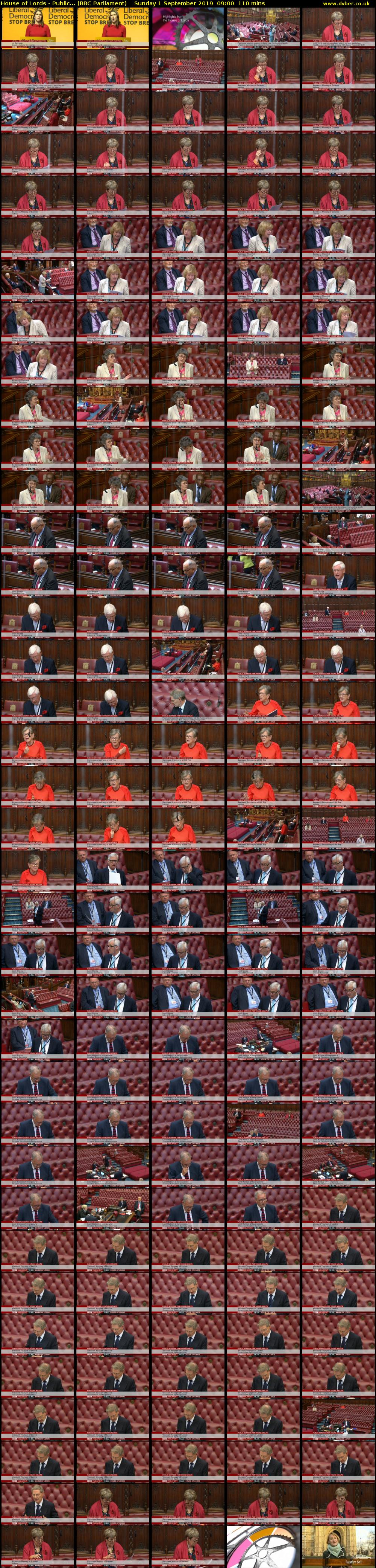 House of Lords - Public... (BBC Parliament) Sunday 1 September 2019 09:00 - 10:50