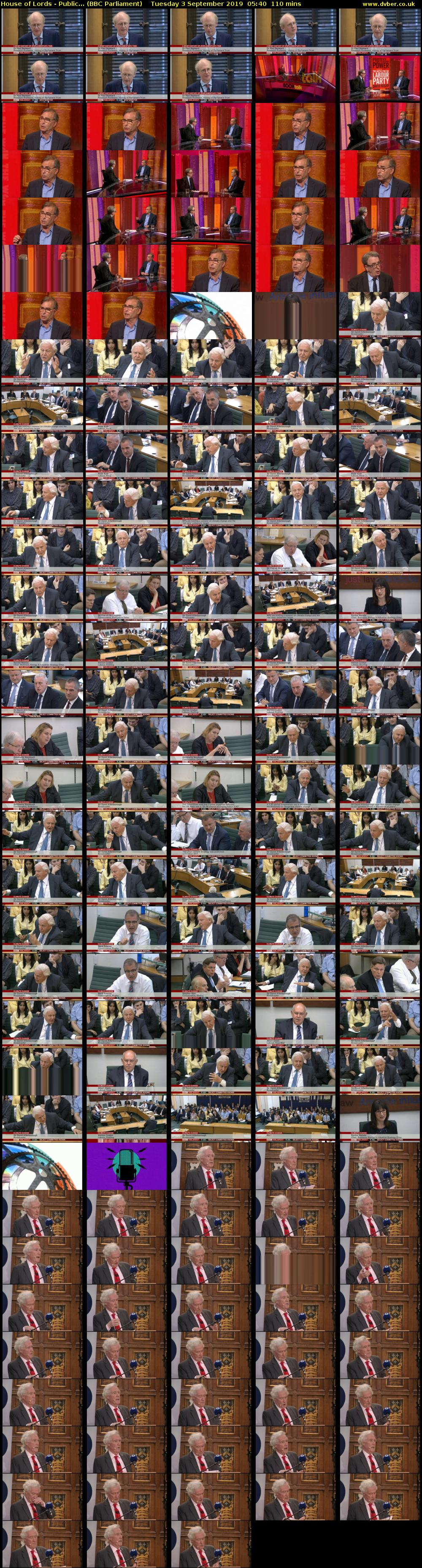 House of Lords - Public... (BBC Parliament) Tuesday 3 September 2019 05:40 - 07:30