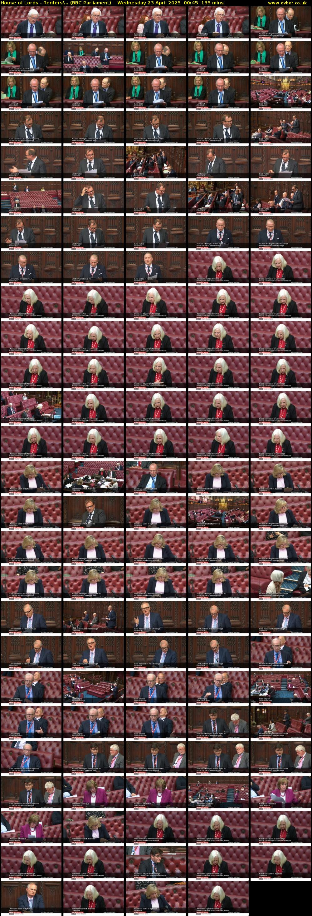 House of Lords - Renters'... (BBC Parliament) Wednesday 23 April 2025 00:45 - 03:00