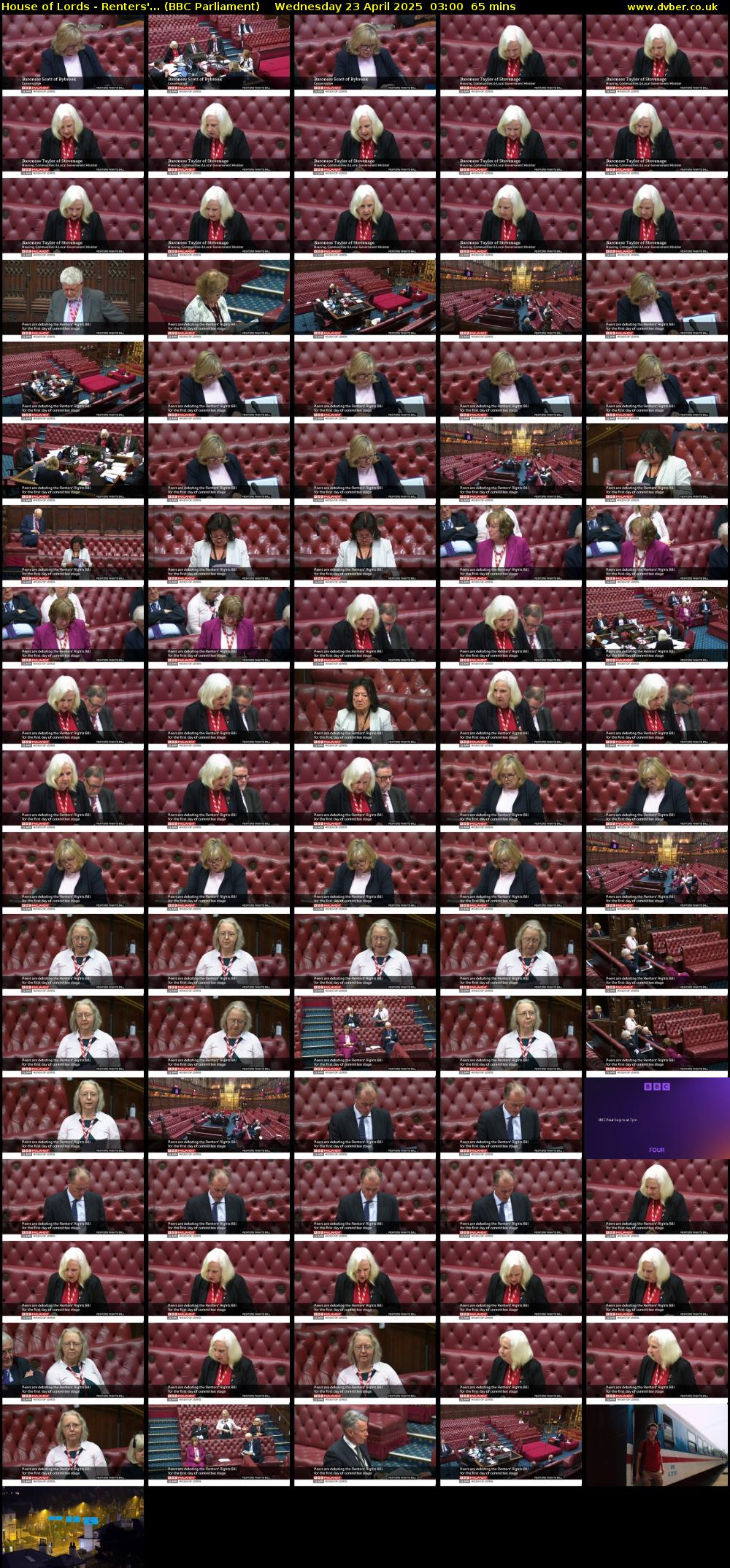 House of Lords - Renters'... (BBC Parliament) Wednesday 23 April 2025 03:00 - 04:05