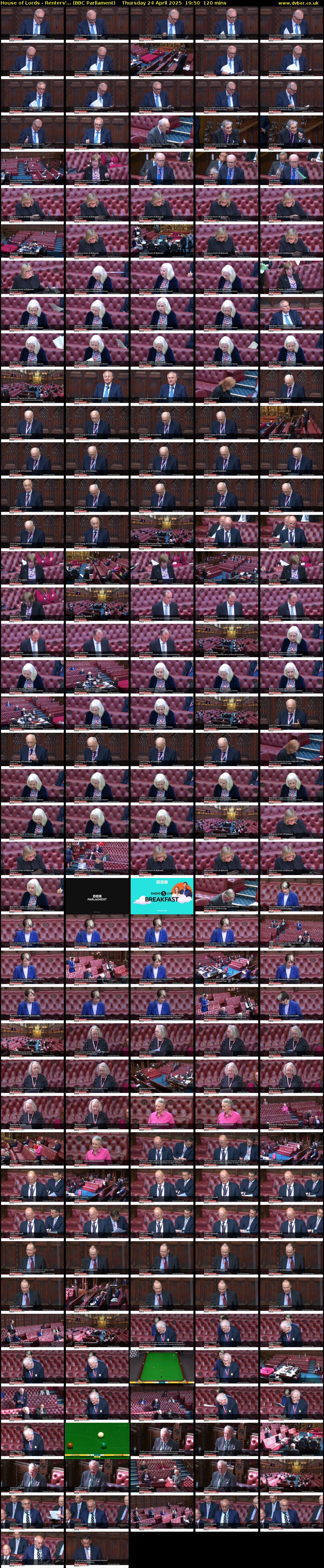 House of Lords - Renters'... (BBC Parliament) Thursday 24 April 2025 19:50 - 21:50