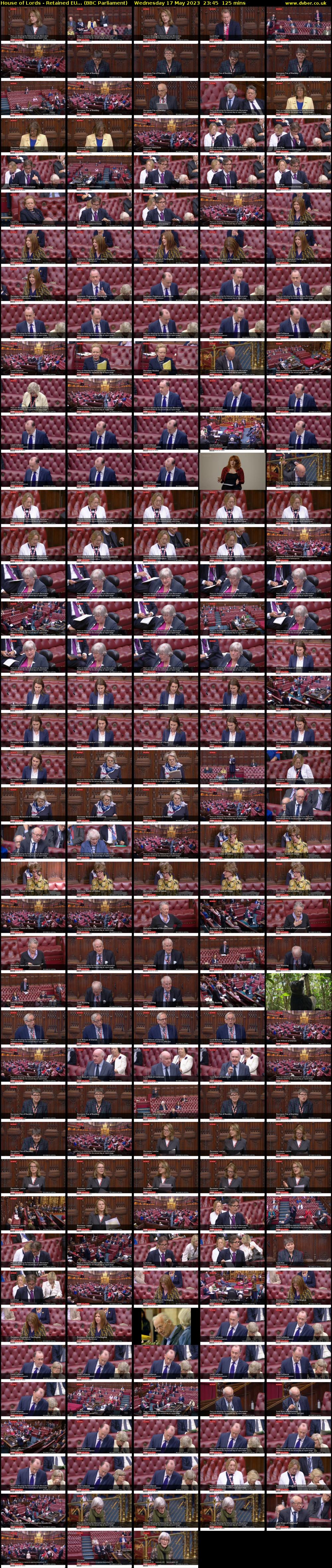 House of Lords - Retained EU... (BBC Parliament) Wednesday 17 May 2023 23:45 - 01:50