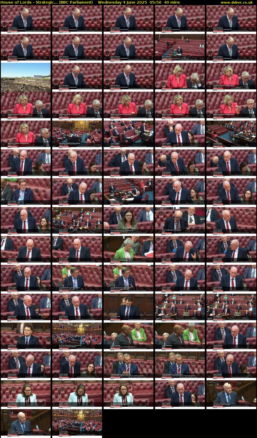 House of Lords - Strategic... (BBC Parliament) Wednesday 4 June 2025 05:50 - 06:30