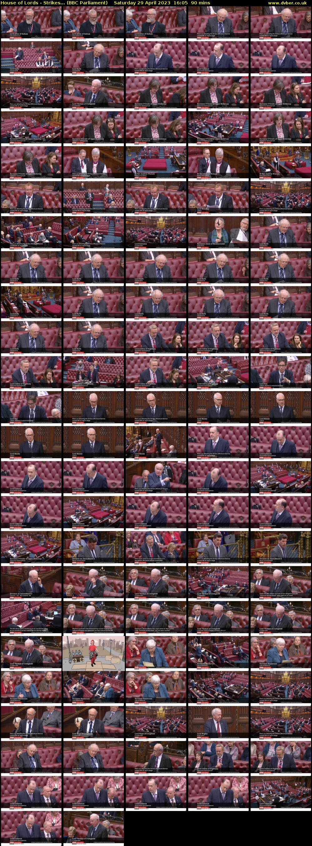 House of Lords - Strikes... (BBC Parliament) Saturday 29 April 2023 16:05 - 17:35