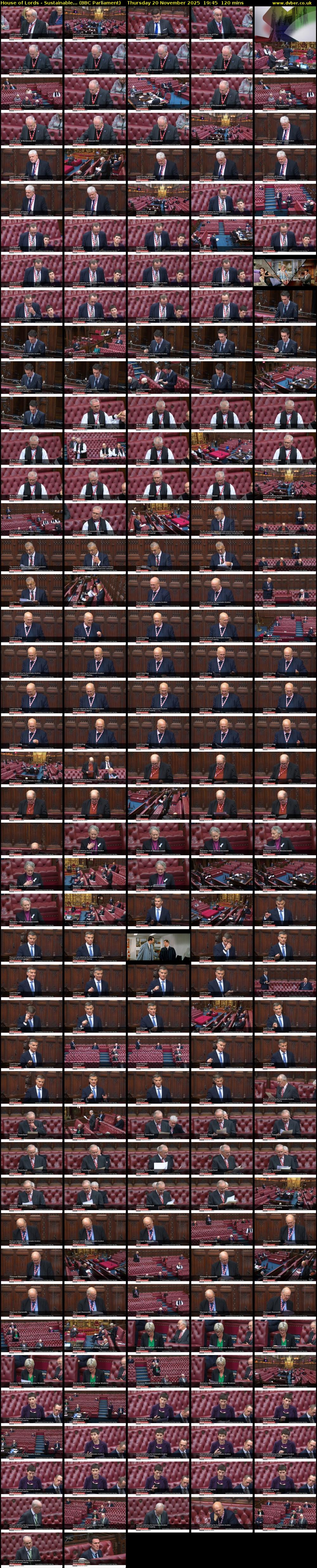 House of Lords - Sustainable... (BBC Parliament) Thursday 20 November 2025 19:45 - 21:45