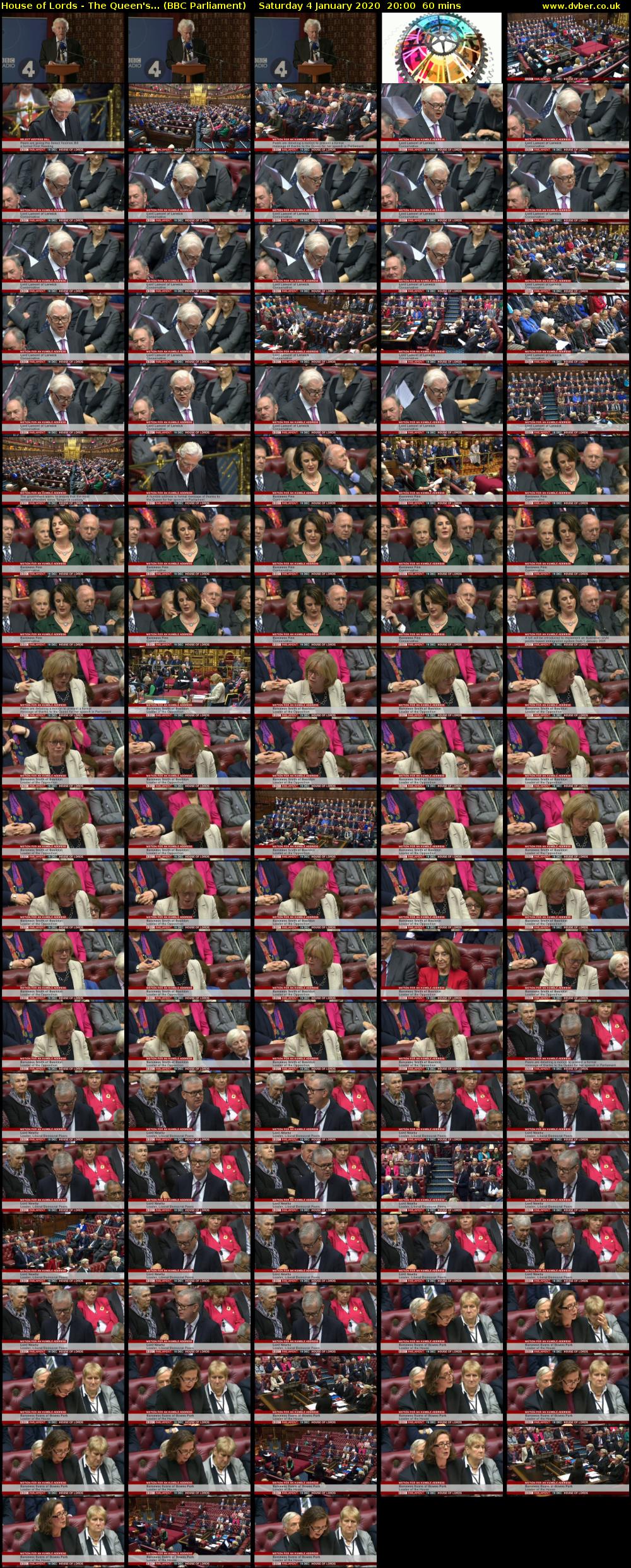 House of Lords - The Queen's... (BBC Parliament) Saturday 4 January 2020 20:00 - 21:00