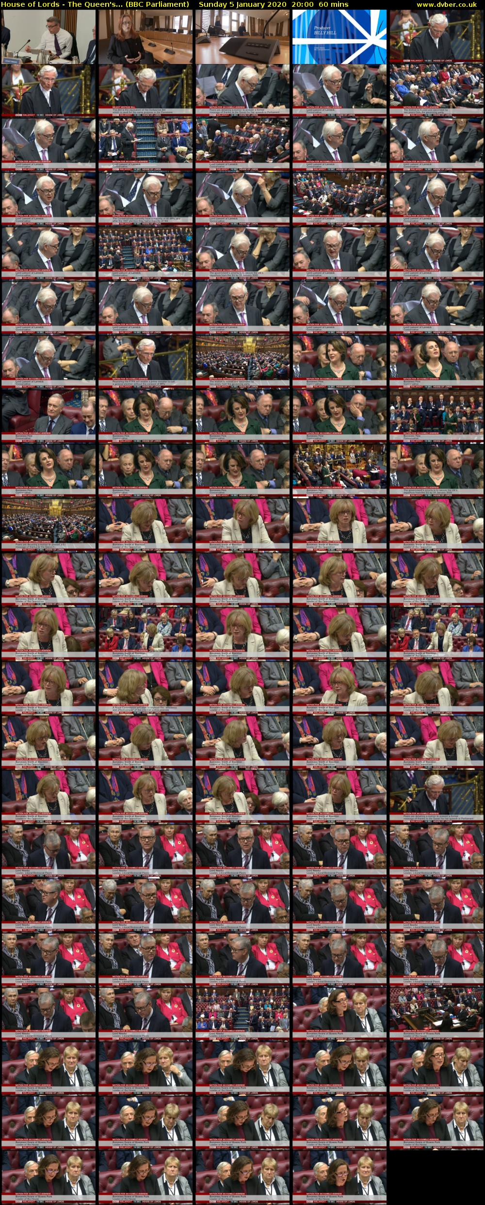 House of Lords - The Queen's... (BBC Parliament) Sunday 5 January 2020 20:00 - 21:00