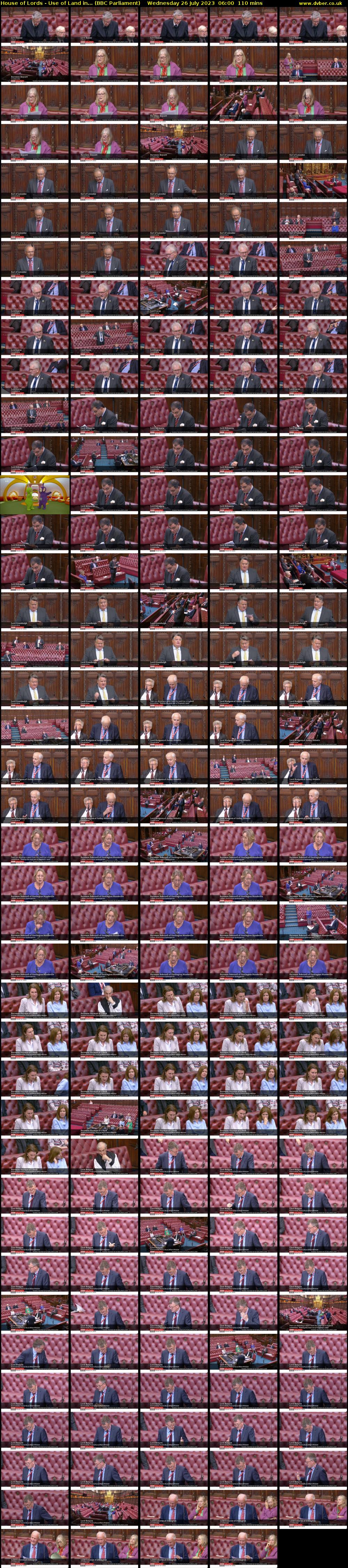 House of Lords - Use of Land in... (BBC Parliament) Wednesday 26 July 2023 06:00 - 07:50
