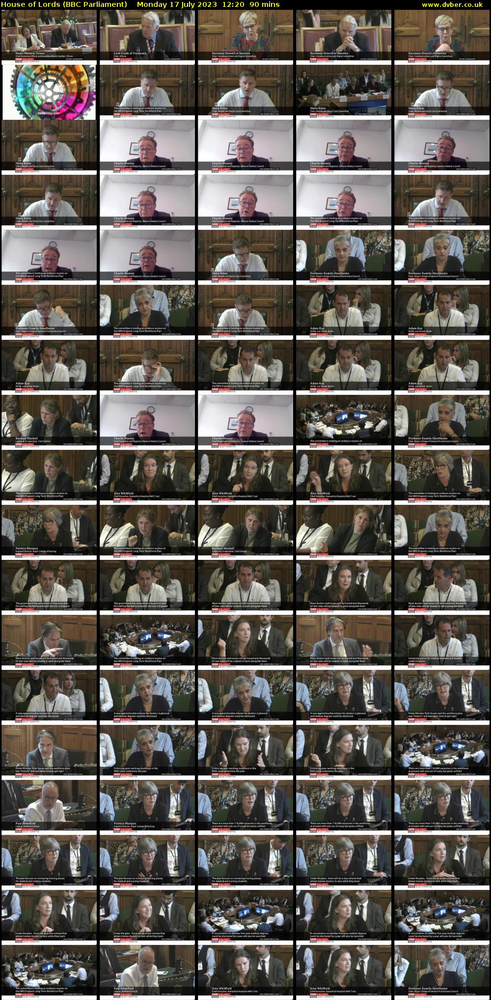 House of Lords (BBC Parliament) Monday 17 July 2023 12:20 - 13:50