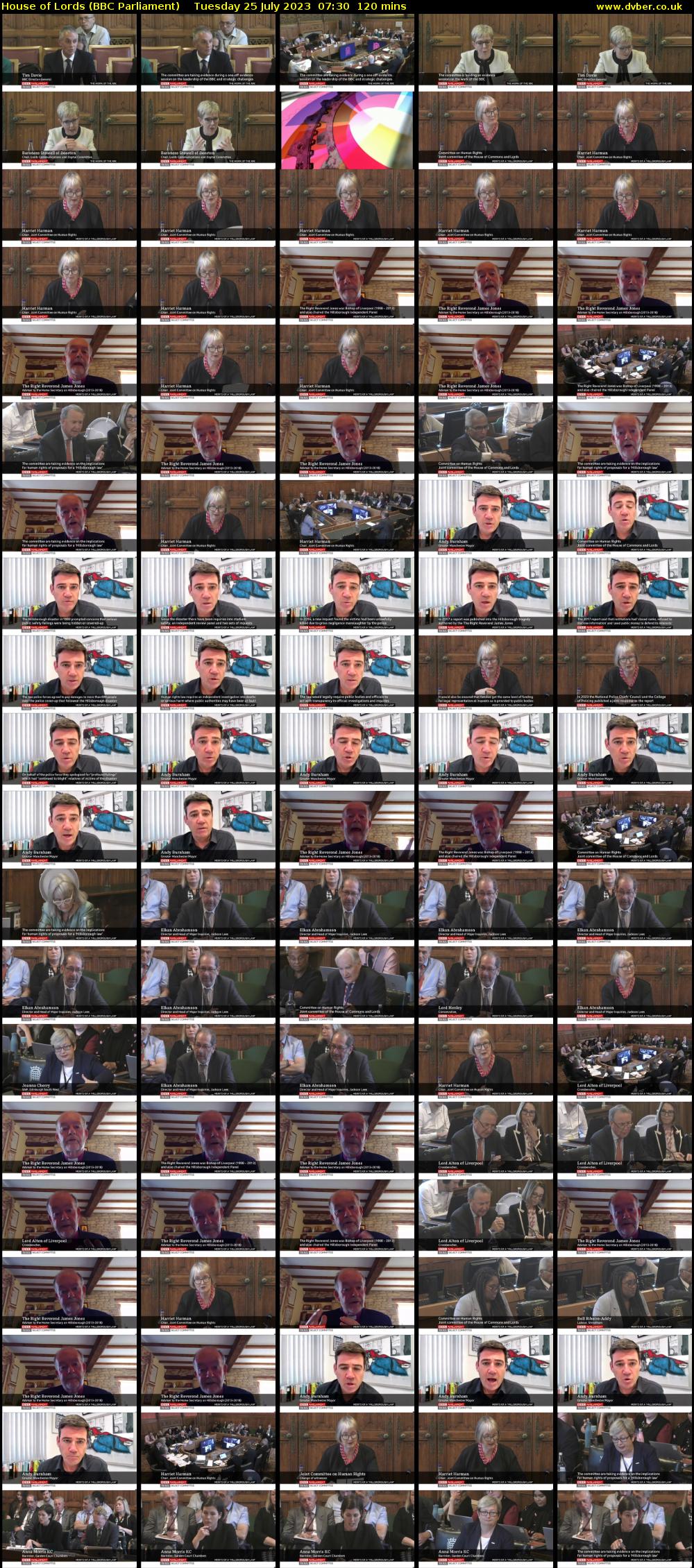 House of Lords (BBC Parliament) Tuesday 25 July 2023 07:30 - 09:30