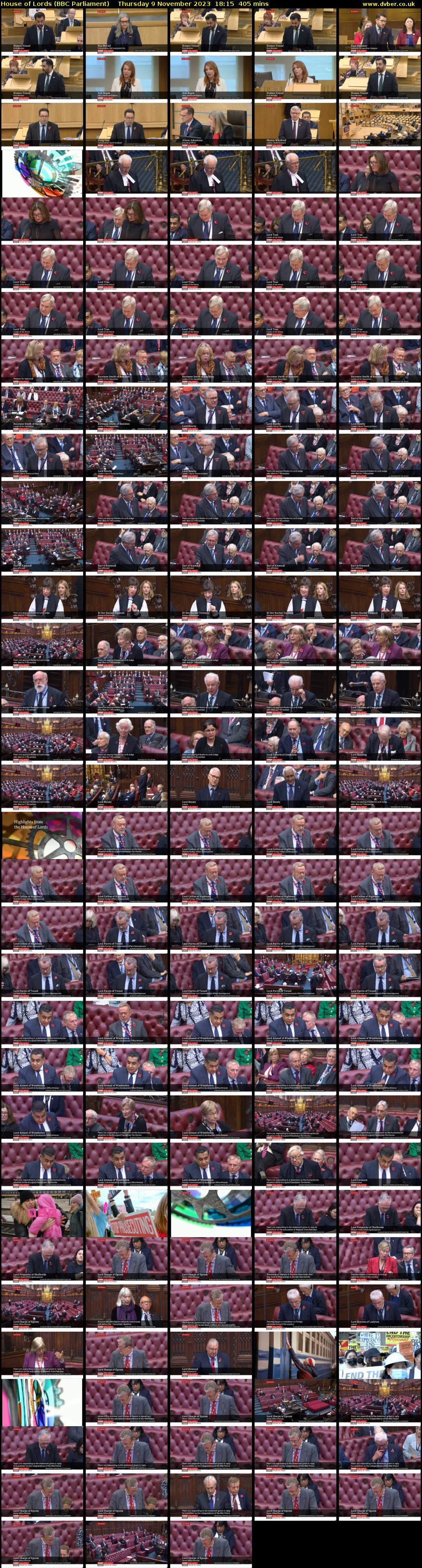 House of Lords (BBC Parliament) Thursday 9 November 2023 18:15 - 01:00