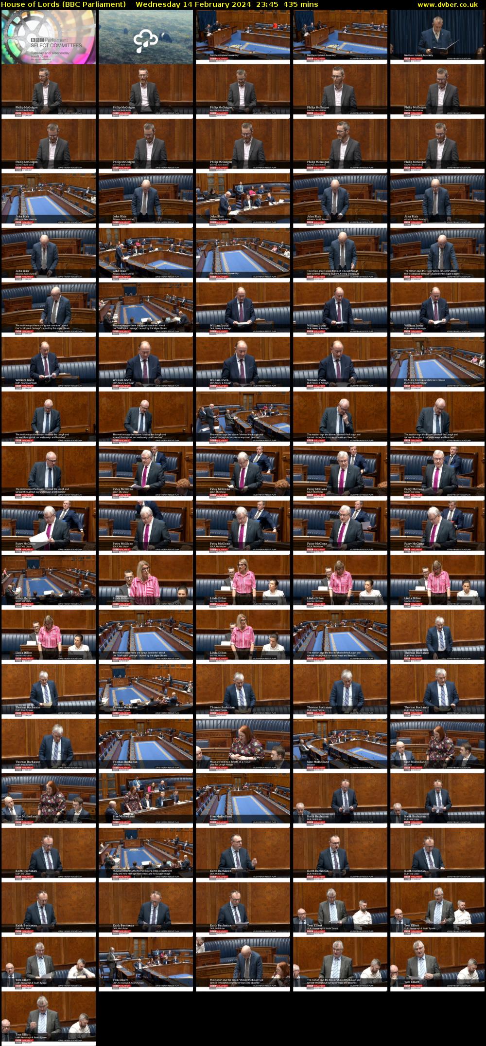 House of Lords (BBC Parliament) Wednesday 14 February 2024 23:45 - 07:00