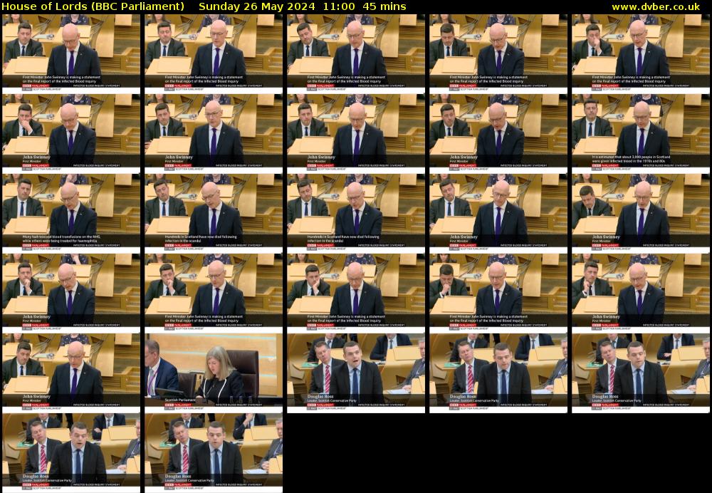 House of Lords (BBC Parliament) Sunday 26 May 2024 11:00 - 11:45