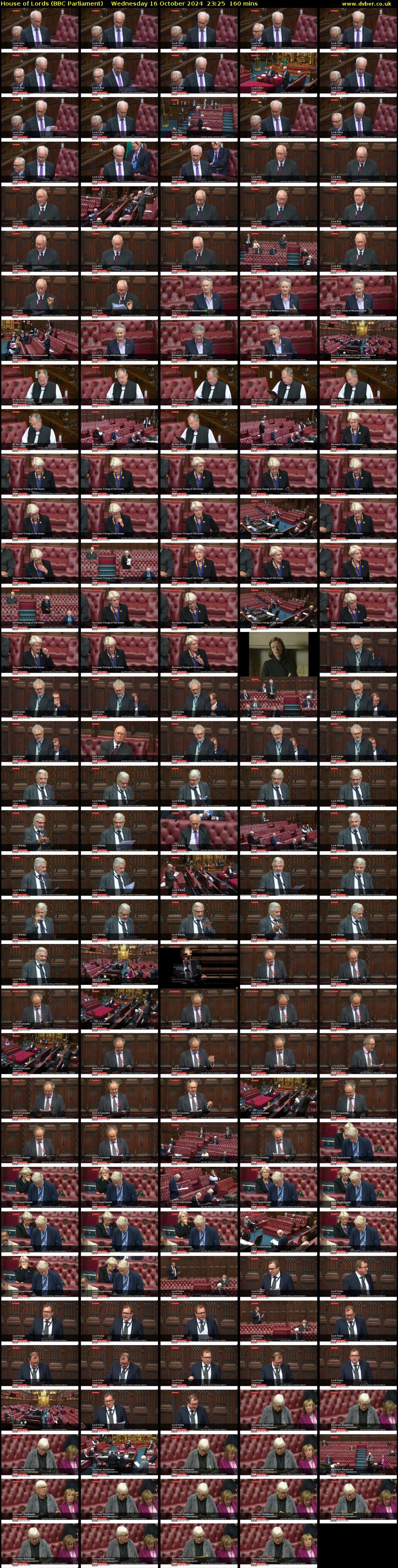 House of Lords (BBC Parliament) Wednesday 16 October 2024 23:25 - 02:05