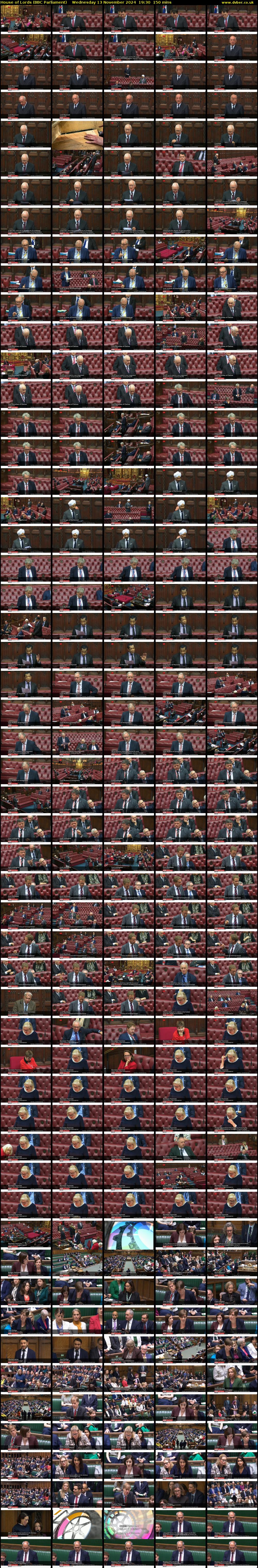 House of Lords (BBC Parliament) Wednesday 13 November 2024 19:30 - 22:00
