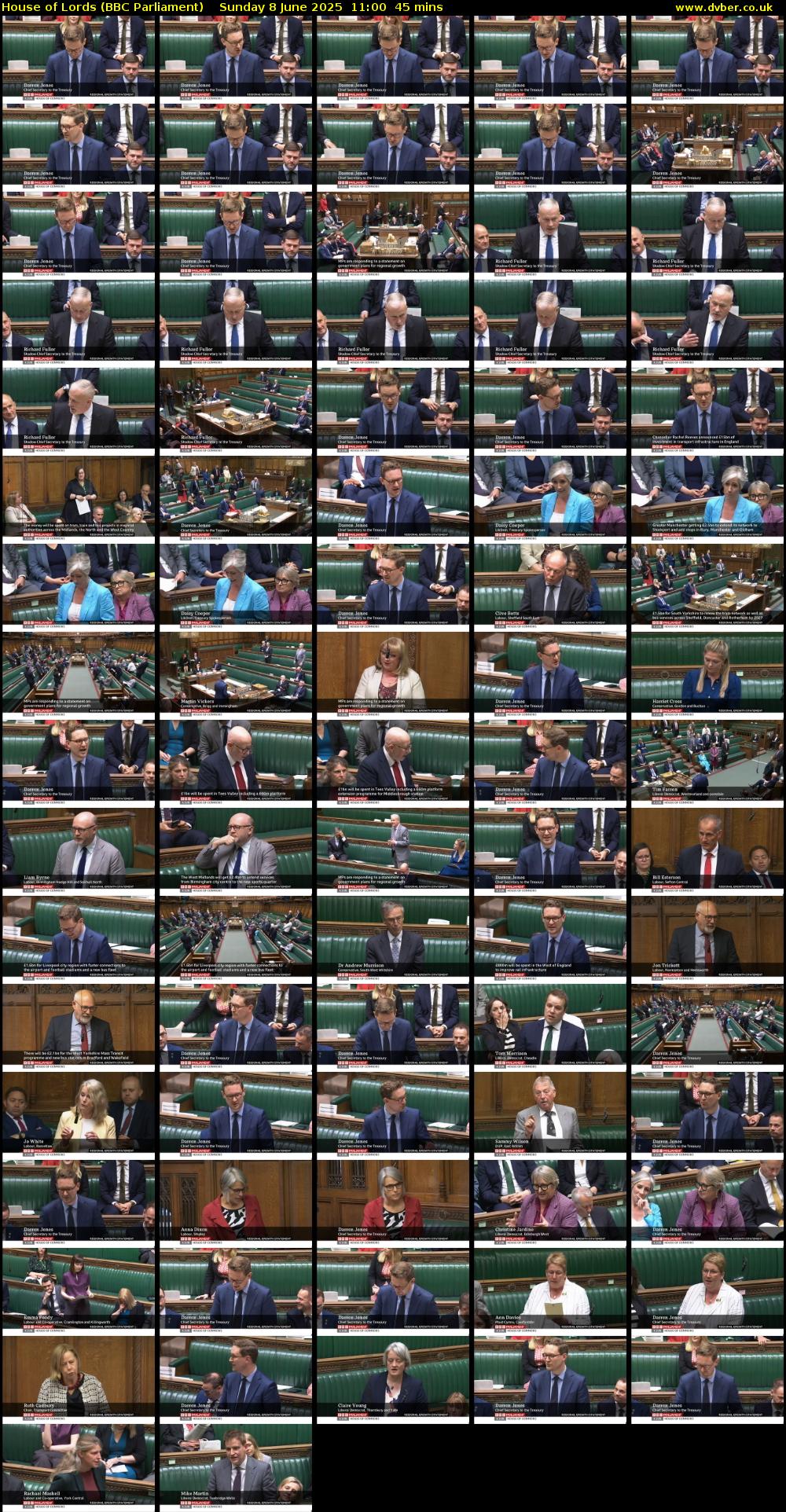 House of Lords (BBC Parliament) Sunday 8 June 2025 11:00 - 11:45