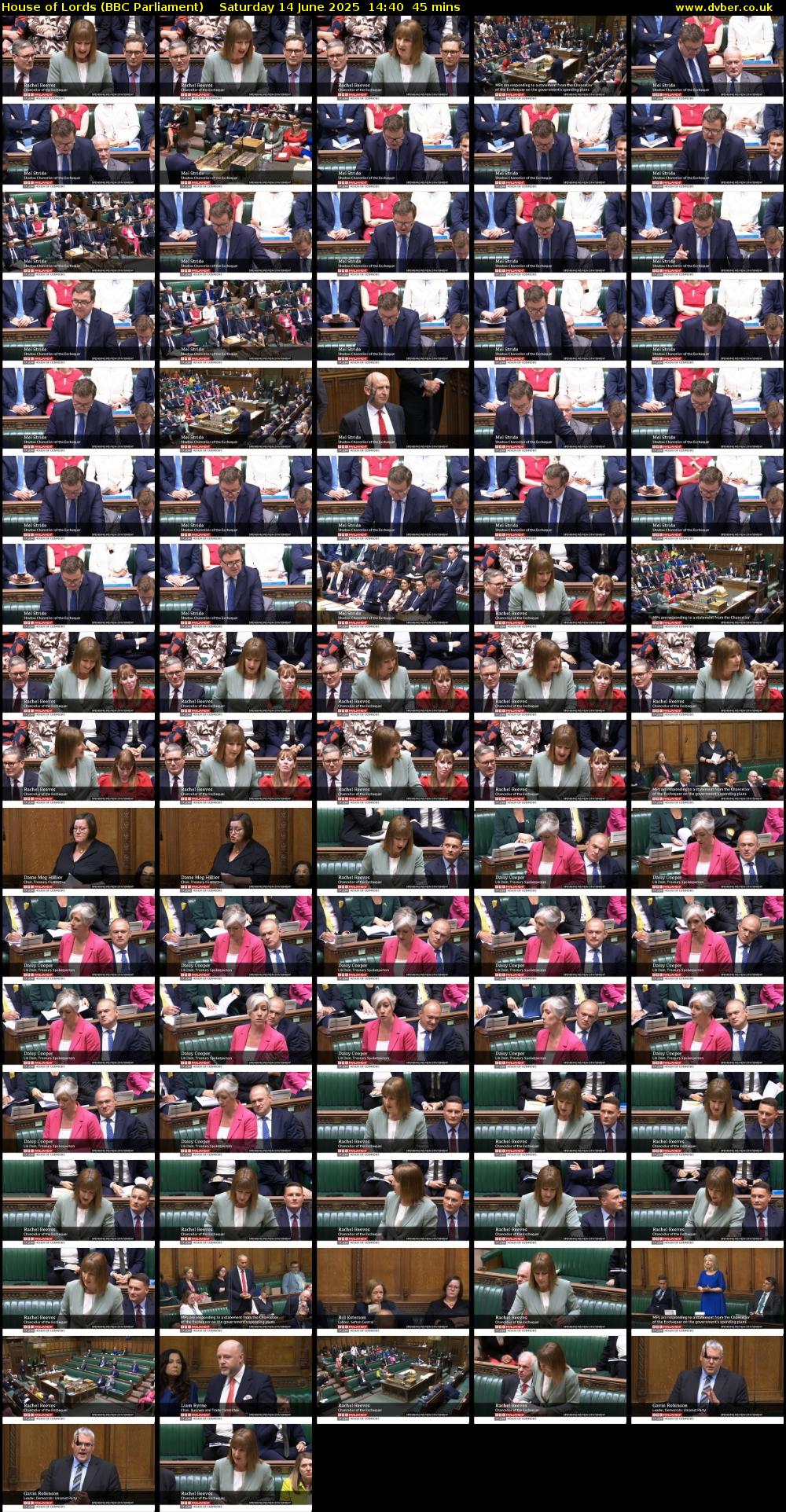 House of Lords (BBC Parliament) Saturday 14 June 2025 14:40 - 15:25