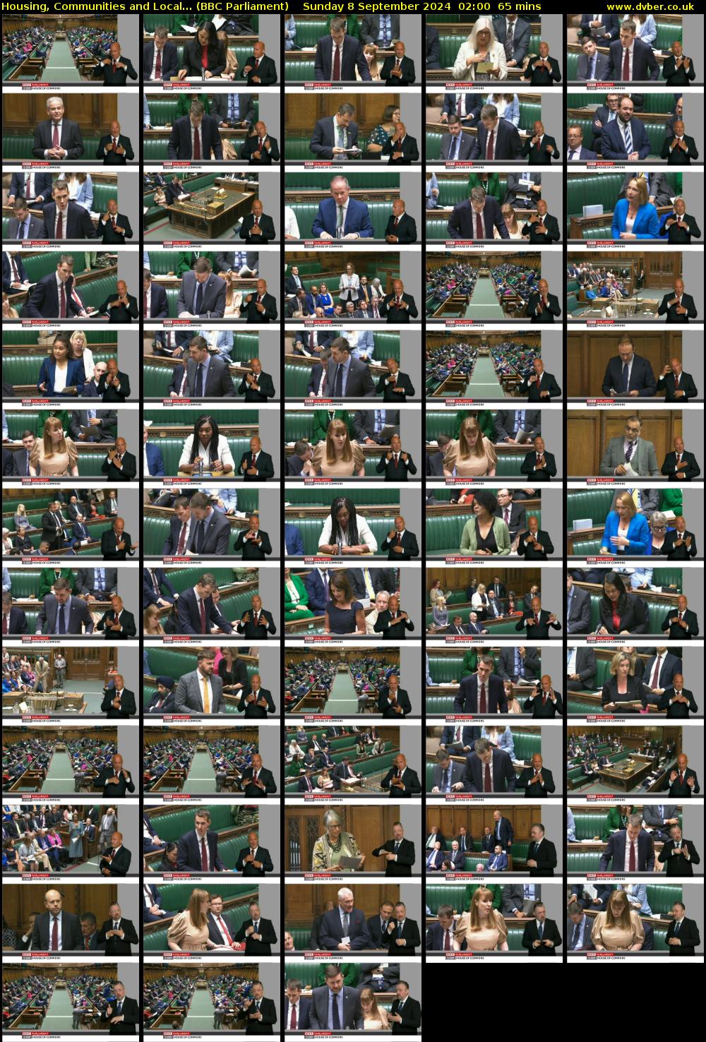 Housing, Communities and Local... (BBC Parliament) Sunday 8 September 2024 02:00 - 03:05