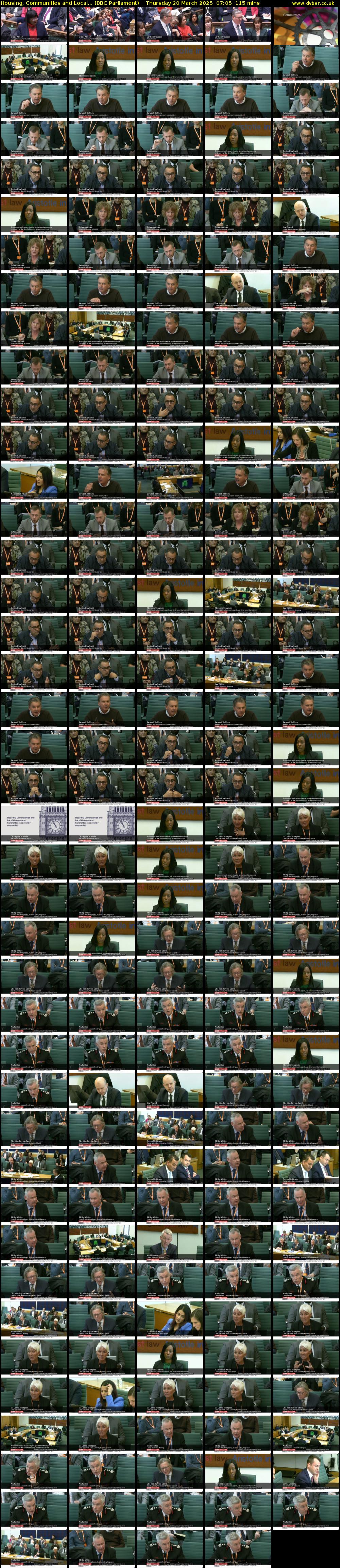 Housing, Communities and Local... (BBC Parliament) Thursday 20 March 2025 07:05 - 09:00