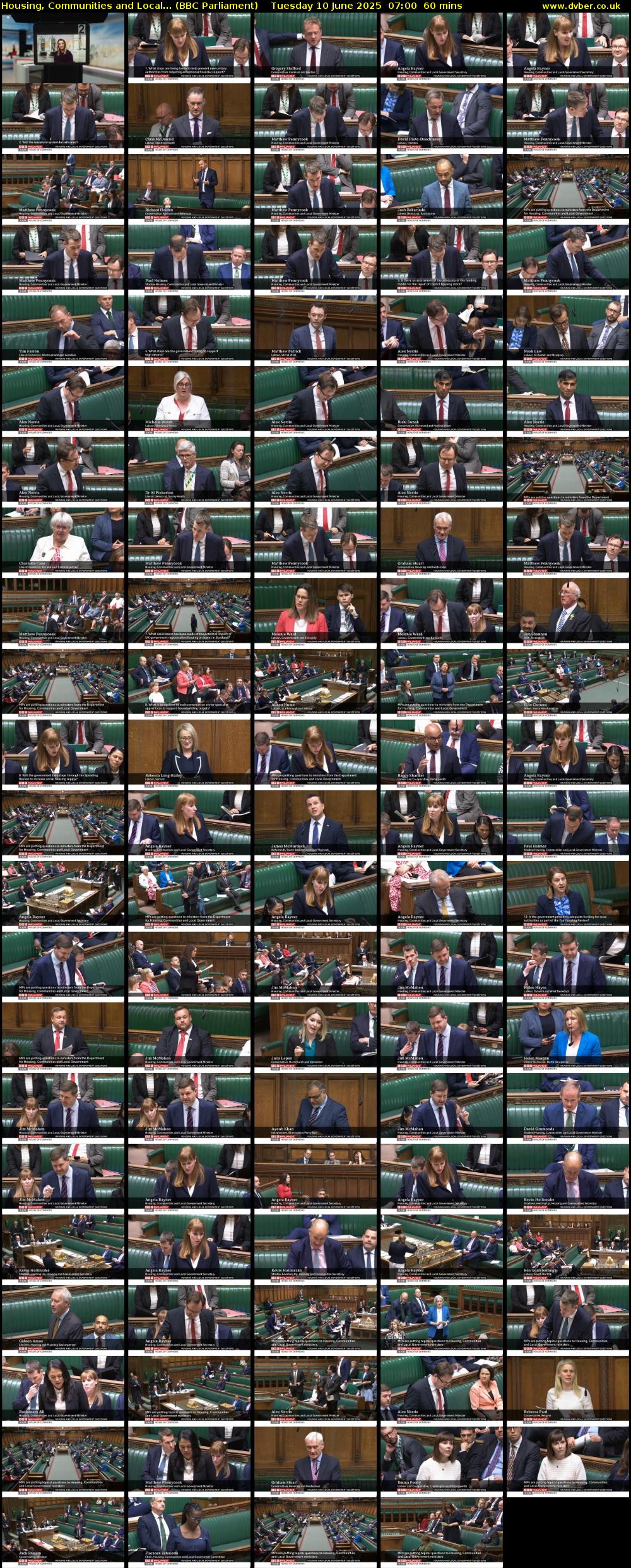 Housing, Communities and Local... (BBC Parliament) Tuesday 10 June 2025 07:00 - 08:00