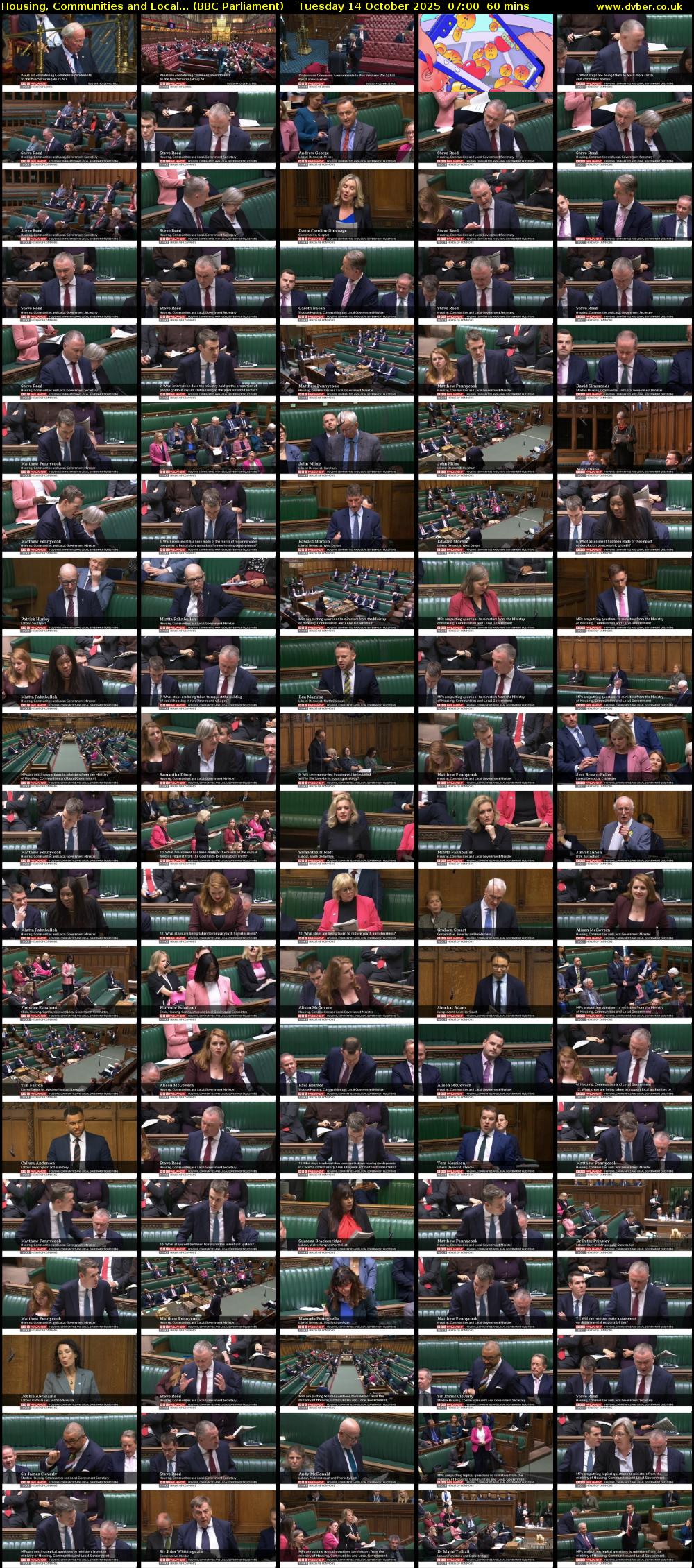 Housing, Communities and Local... (BBC Parliament) Tuesday 14 October 2025 07:00 - 08:00
