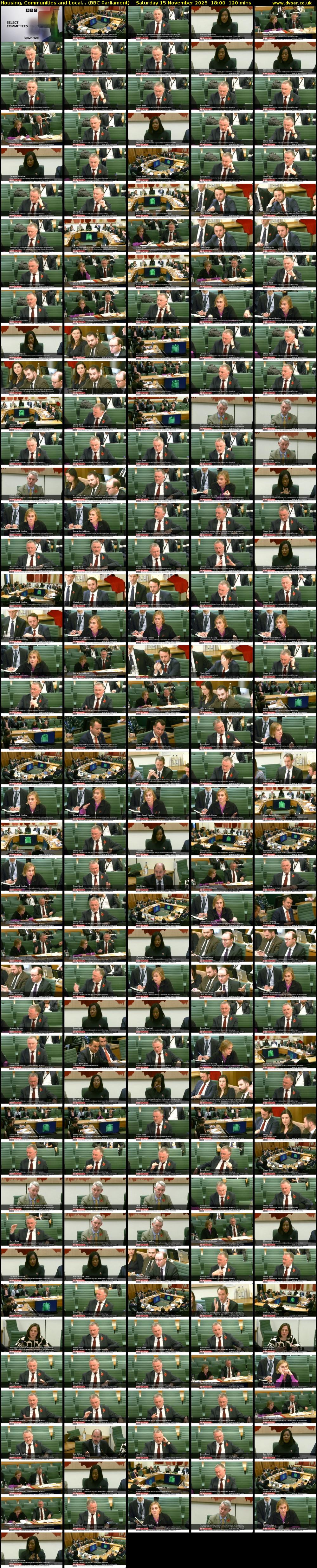 Housing, Communities and Local... (BBC Parliament) Saturday 15 November 2025 18:00 - 20:00