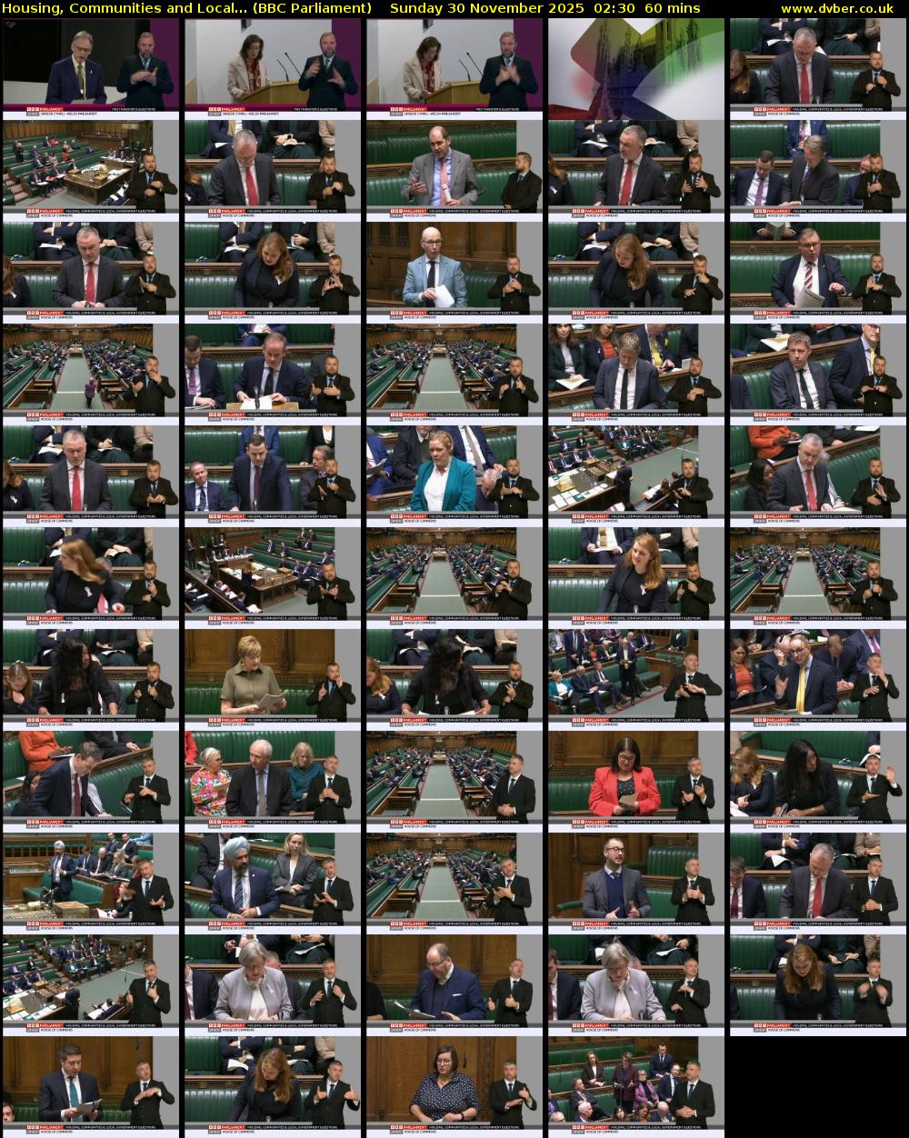 Housing, Communities and Local... (BBC Parliament) Sunday 30 November 2025 02:30 - 03:30