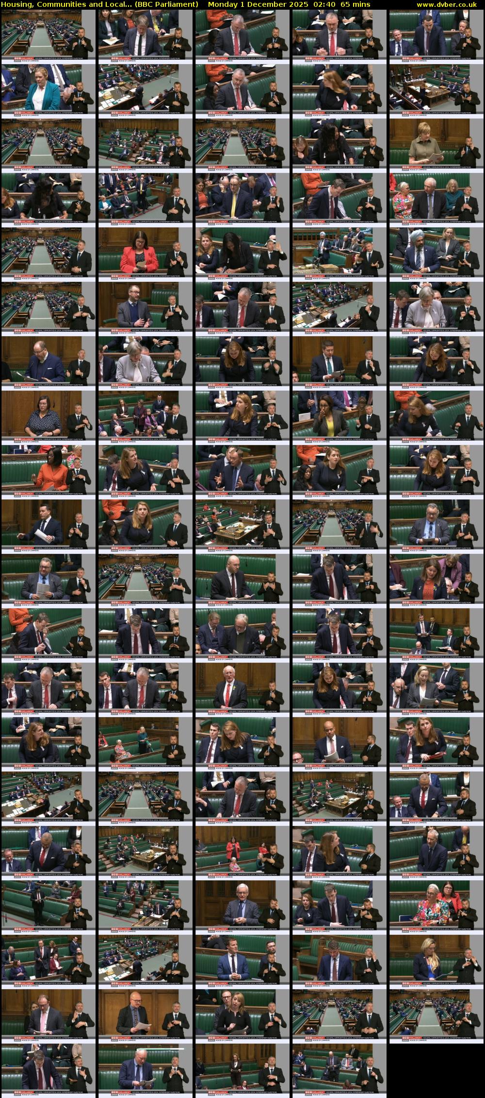 Housing, Communities and Local... (BBC Parliament) Monday 1 December 2025 02:40 - 03:45