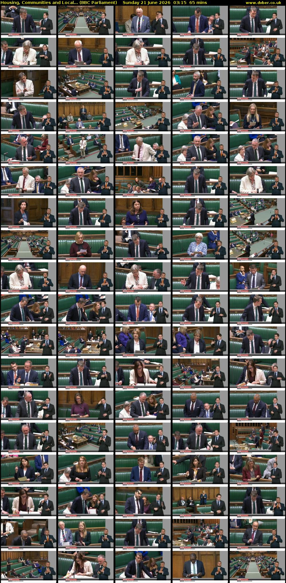 Housing, Communities and Local... (BBC Parliament) Sunday 21 June 2026 03:15 - 04:20
