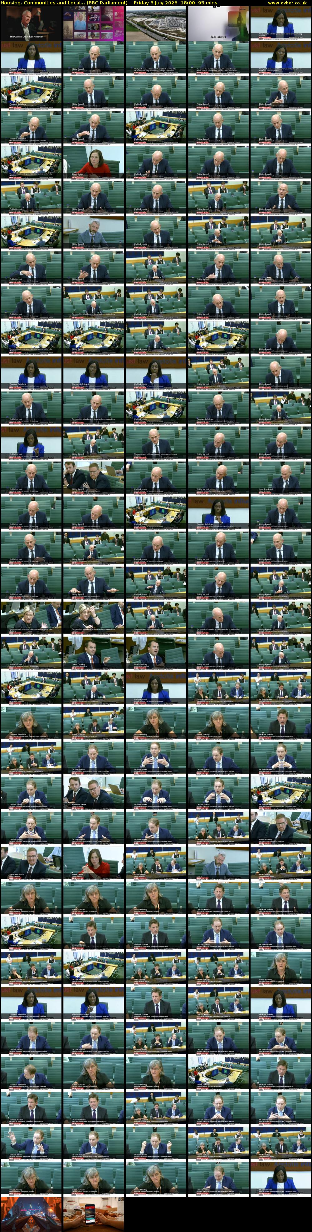 Housing, Communities and Local... (BBC Parliament) Friday 3 July 2026 18:00 - 19:35
