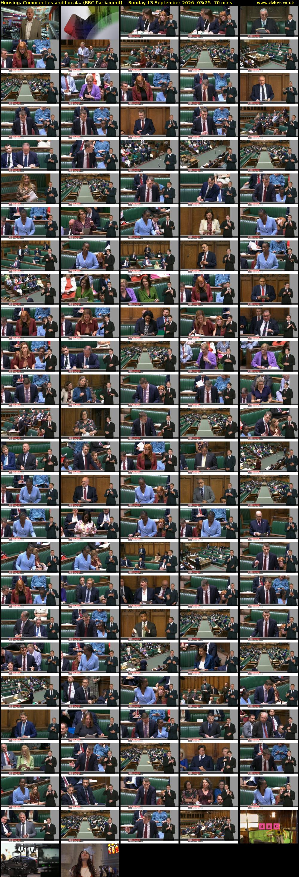 Housing, Communities and Local... (BBC Parliament) Sunday 13 September 2026 03:25 - 04:35